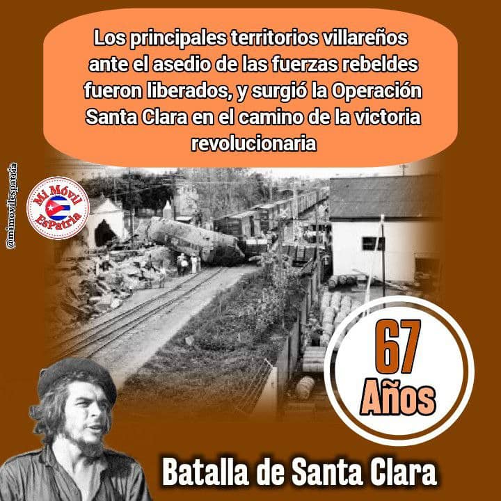 Al valorar esta hazaña, el Comandante en Jefe #FidelPorSiempre expresó: «Che era un maestro de la guerra, Che era un artista de la lucha guerrillera; lo demostró en su fulminante campaña en Las Villas, y lo demostró, sobre todo, en su audaz ataque a la ciudad de Santa Clara.