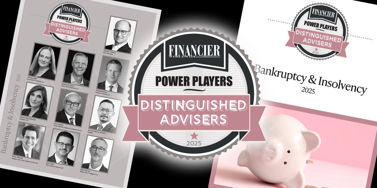 In our report “POWER PLAYERS: Bankruptcy &amp; Insolvency 2025 - Distinguished Advisers”, we ask 10 professionals to reflect on their careers and share their thoughts on the market. You can find the report here: tinyurl.com/han7k4uz 

#Bankruptcy #Insolvency #CorporateLaw