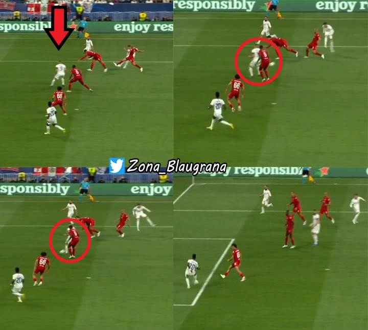 Turpin es el sinvergüenza que les regaló la Champions contra el Liverpool donde sólo tiraron un disparo a puerta por 20 del Liverpool.

Hubo fuera de juego de Benzema por interferencia en el gol concedido a Vinícius que no quiso ver.
