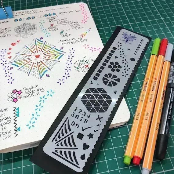CraftingSpratt's tweet image. Journal Tracking can be therapeutic as well as practical. Record the films you’ve watched or plan exercise goals, all made easier using the #Journal Trackers stencil where you can add structure &amp;amp; flare to your layouts. buff.ly/3PxNkAr
📚 #JournalTips #BulletJournal