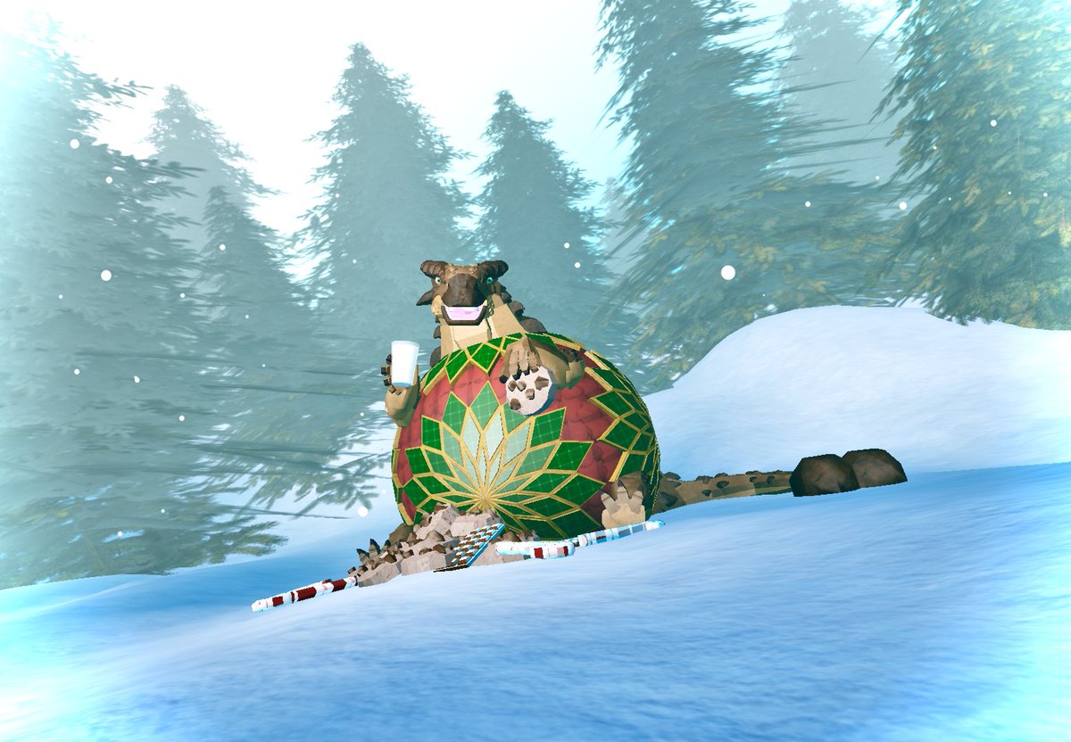 "He has escaped the christmas tree and is now eating everything on its way! Don't let him eat christmas!"

Bauble Ankylosaurus Made By: Soir  

Concept Made By: Ally

#ROBLOX #RobloxDev #dinosaurs
