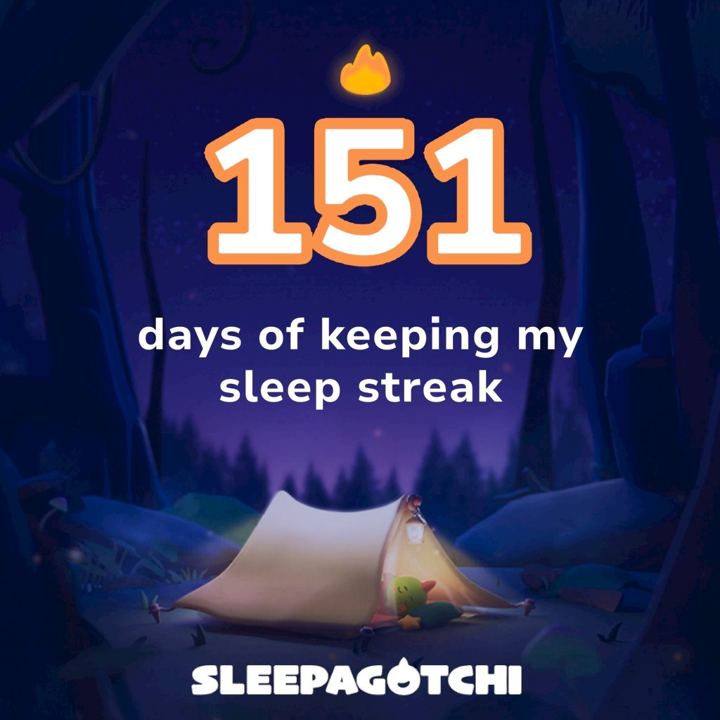 jm17deleon's tweet photo. Got a sleep streak!
Join me on Sleepagotchi.
https://t.co/OeWbABFsW9 https://t.co/b82teZFmFM