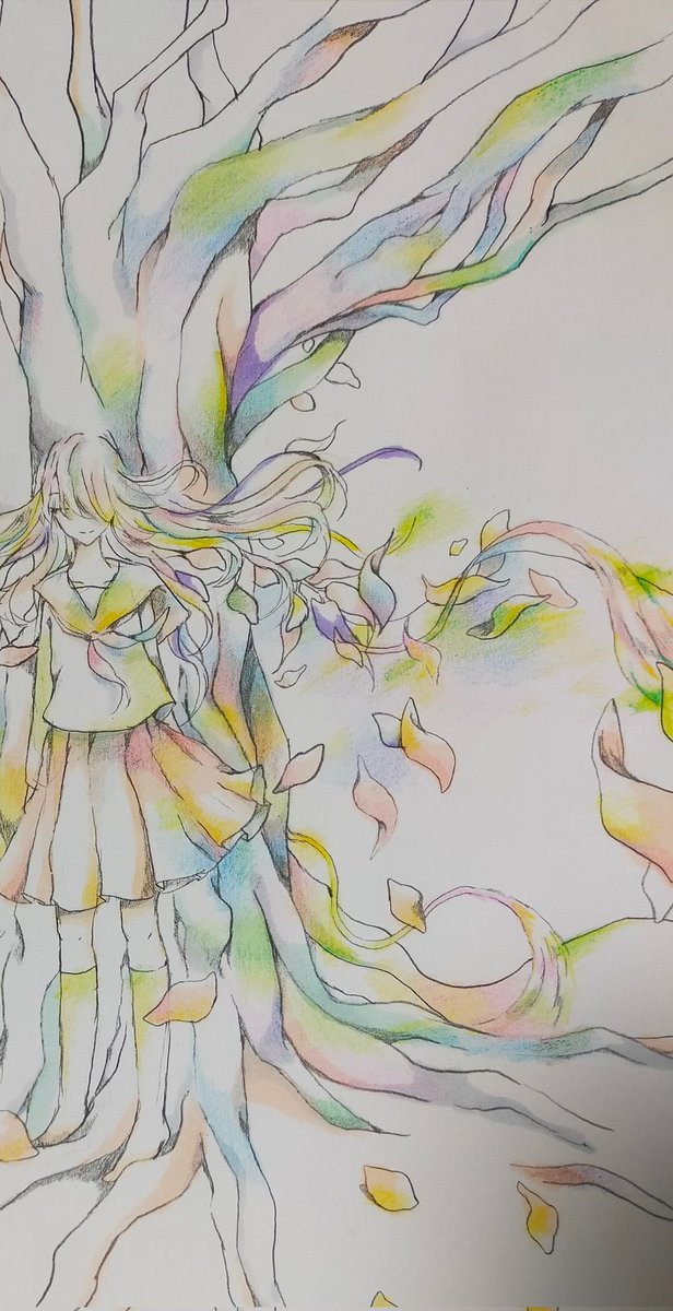 piyo7410's tweet photo. 自然の中で

#イラスト　#アナログ絵　#感情 https://t.co/ll5iVxfIUd