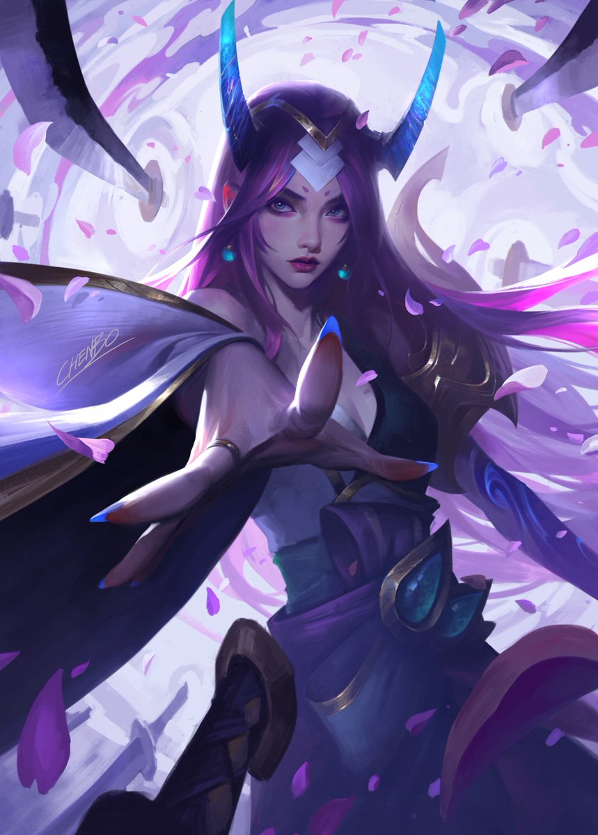 Spideraxe30's tweet image. Riftbound Spirit Blossom Irelia Overnumbered by Bo Chen artstation.com/artwork/6Lldmw