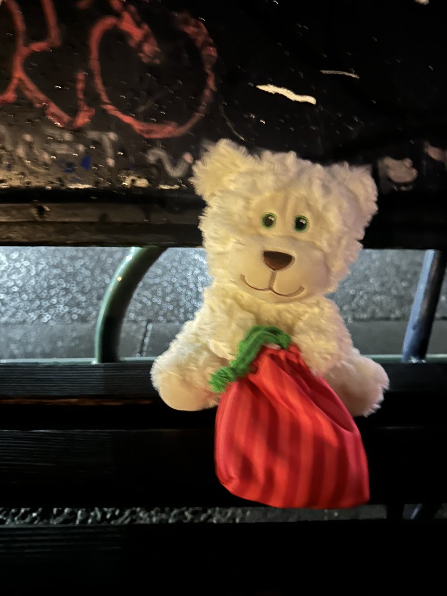 Kaoru_Abe's tweet photo. 先日練習帰りにこの子が

歩道に転がっておりました

寒く小雨も降っていて可哀想だったので

すぐそばのベンチに座らせてあげました

落とし主にも分かりやすい所

無事にお家に帰ってますように https://t.co/FtsnP7hxyg