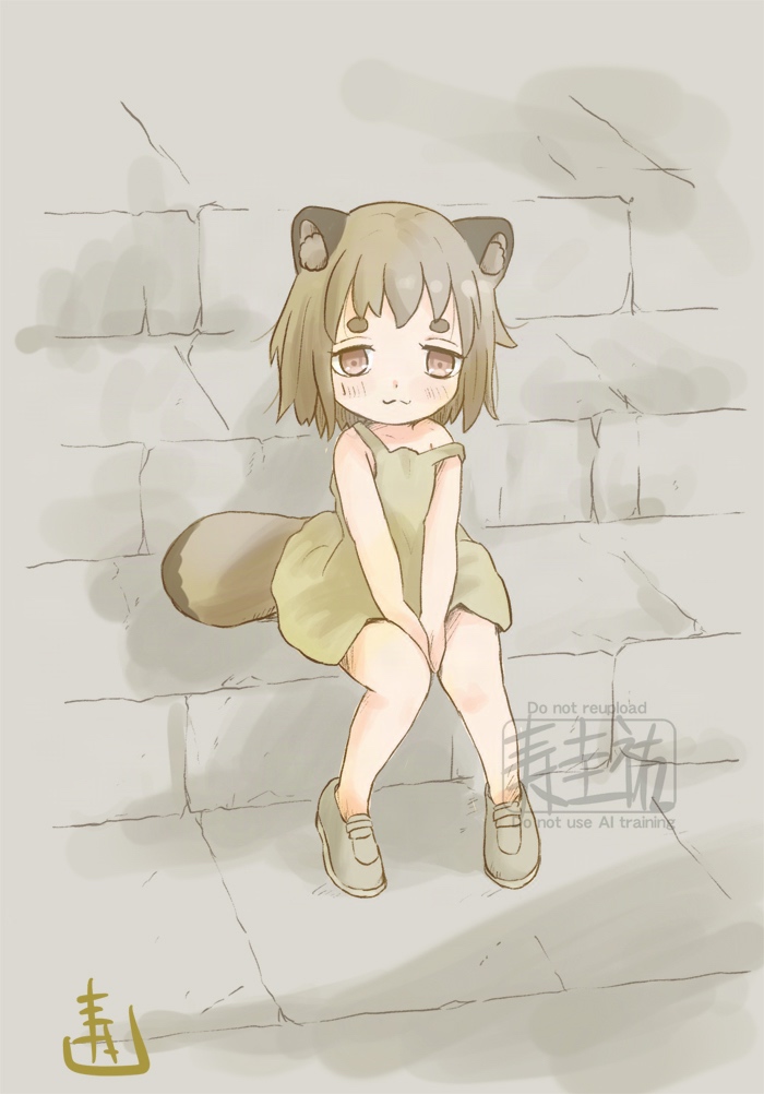 「幼い頃のたぬ」|寿 圭祐🇫🇷フランスの漫画家のイラスト