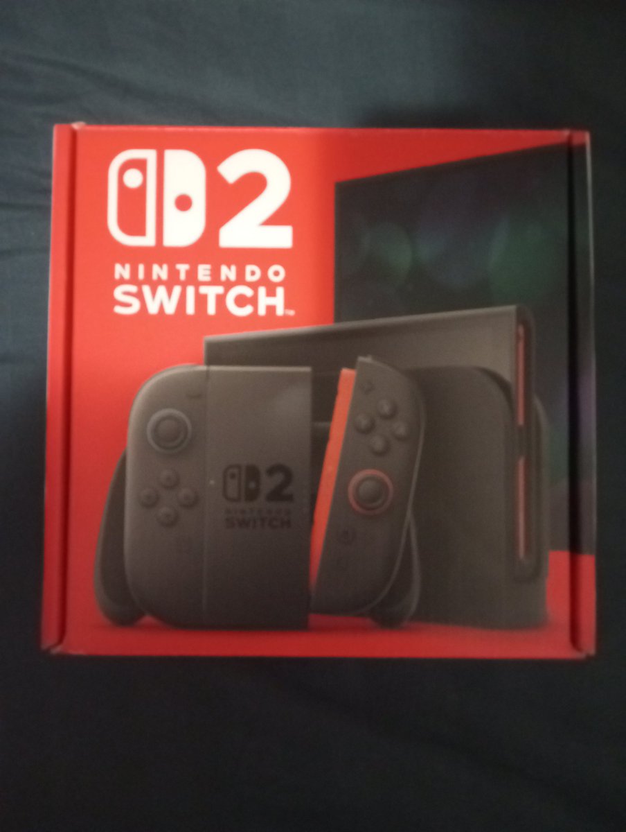 matyJala's tweet image. I got my new Nintendo Switch 2 🥳🎁!!! #NintendoSwitch2