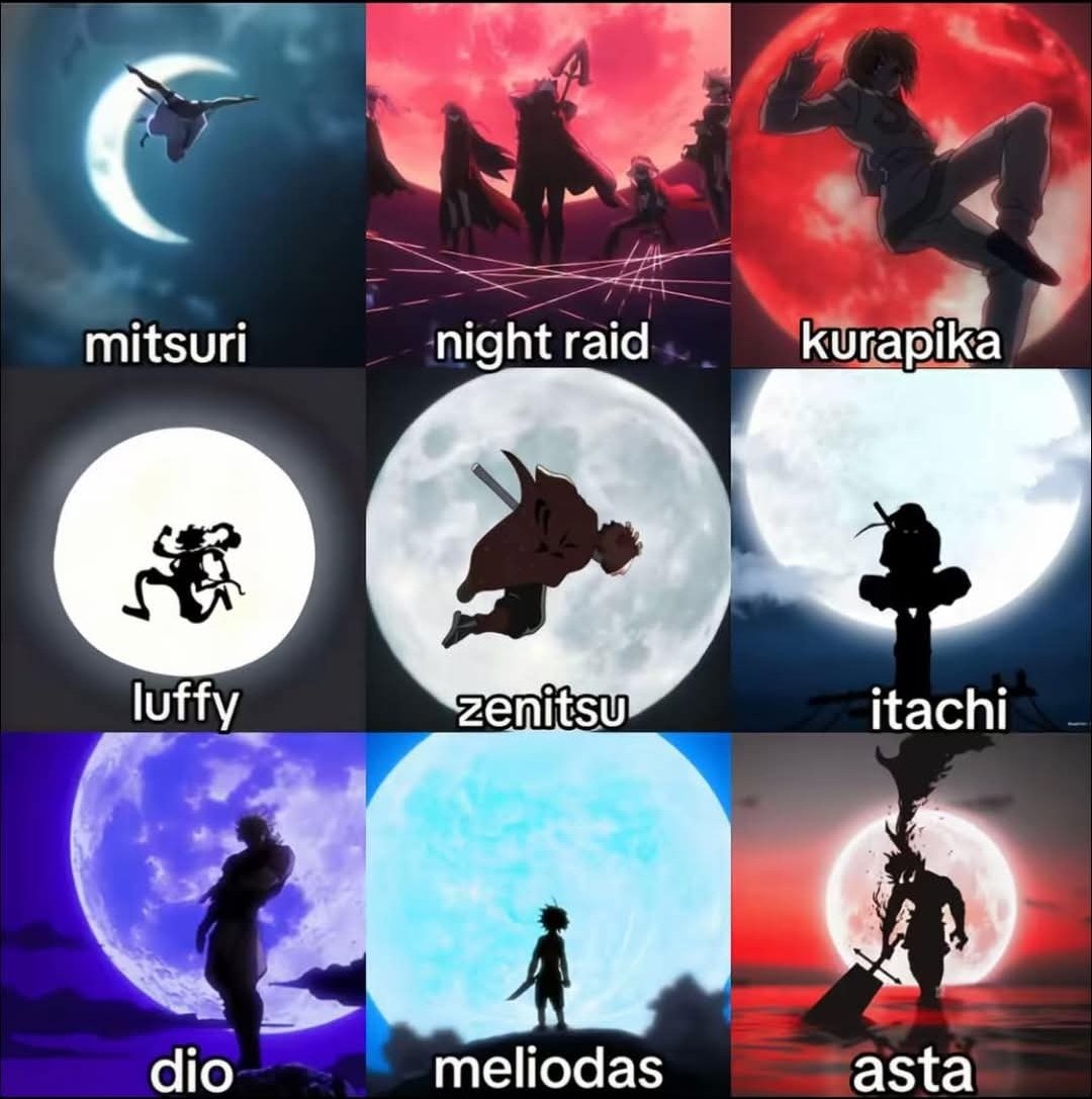 ThrillerAnime's tweet image. Who won this 🌙 moon posture ?