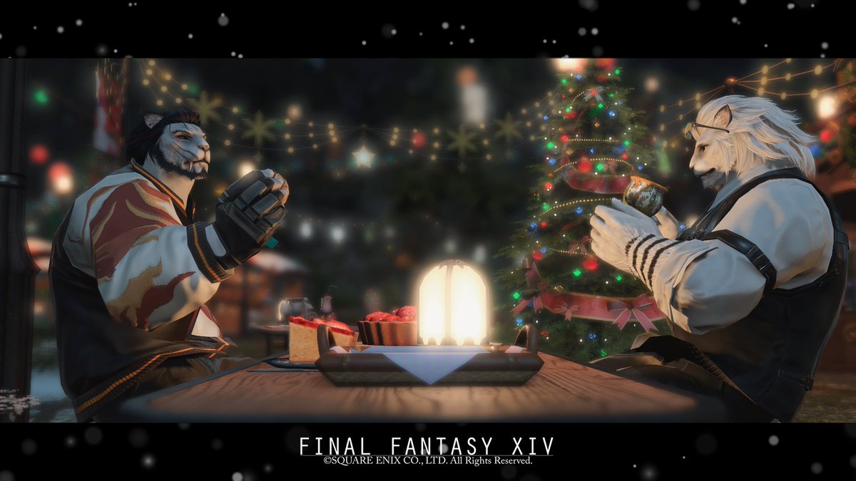 Holy night with you
ft. <a href="/Endokhayam/">Leonis 🍳 (open comm 3/5)</a> 
#FF14 #Hrothgar #ロスガル