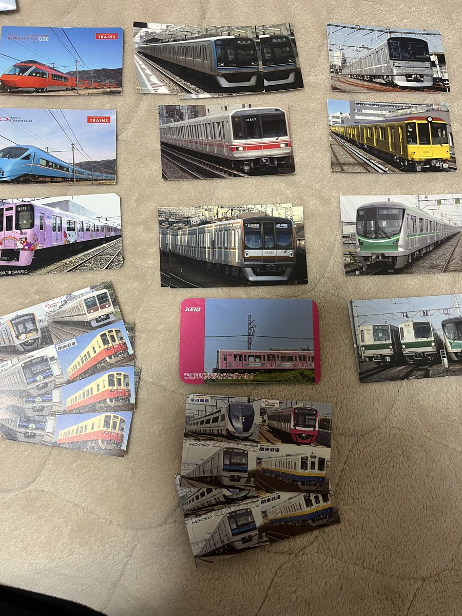 いまだにこれ配ってて嬉しい 7年前のやつまだ残ってるんだ #電車カード