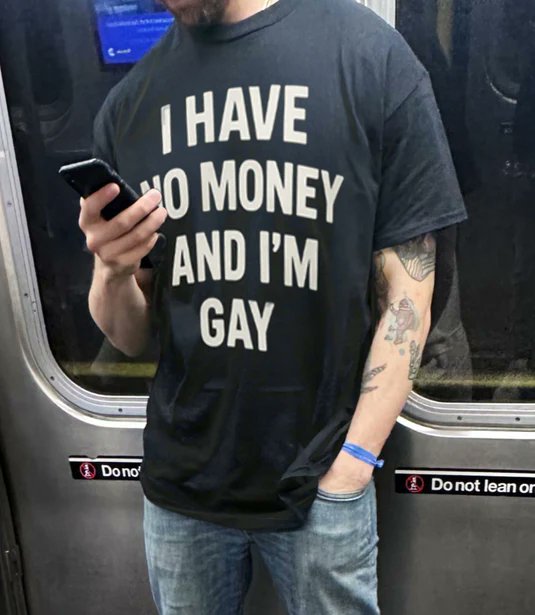 JestedTees's tweet image. When you've reached peak transparency on the first date.