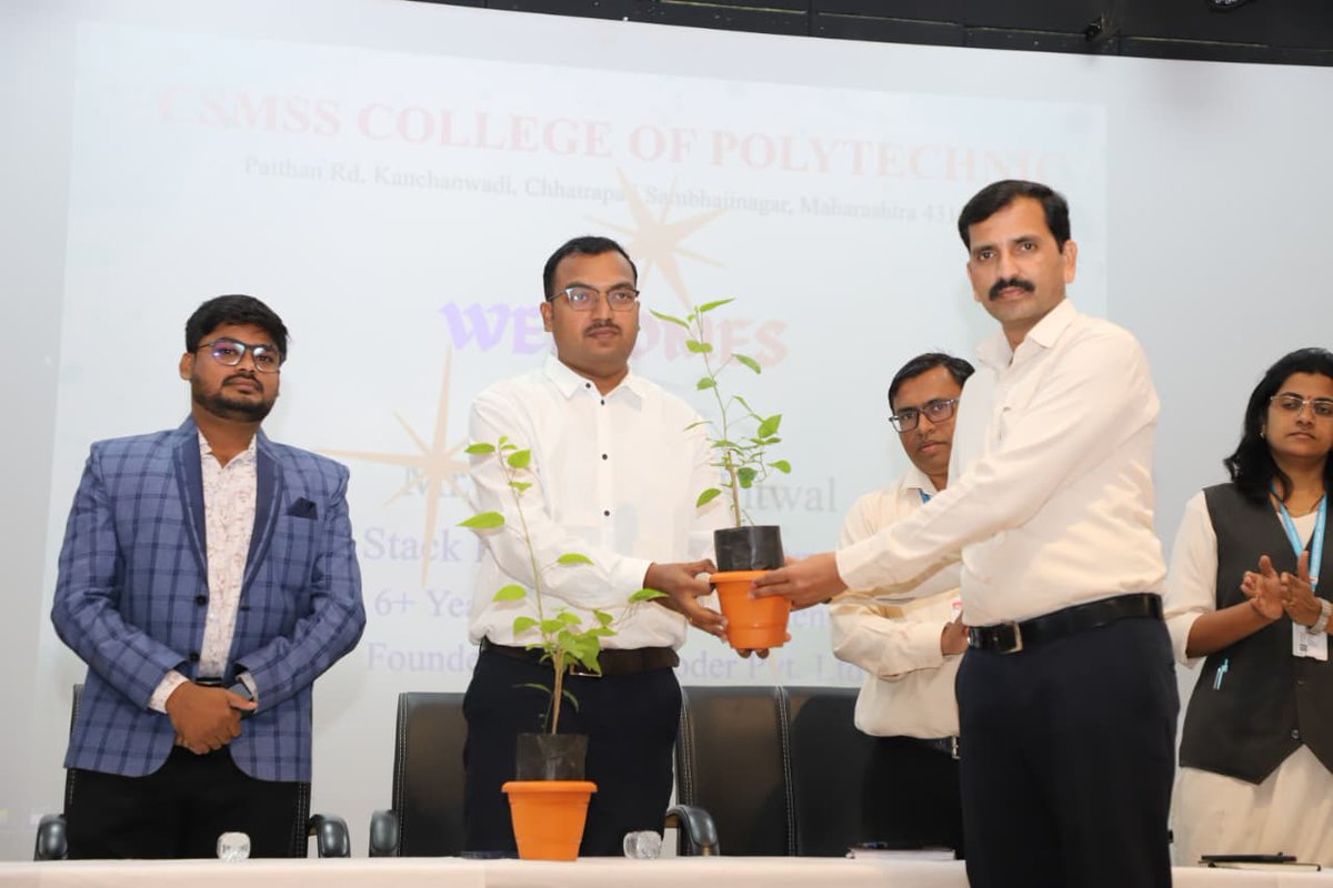 _NitinJarhad's tweet photo. Expert Talk at CSMSS College of Polytechnic College.

An Expert Talk was successfully conducted at CSMSS Polytechnic College with the objective of sharing real-world industry experience and practical knowledge with students. https://t.co/jNkrUXno99