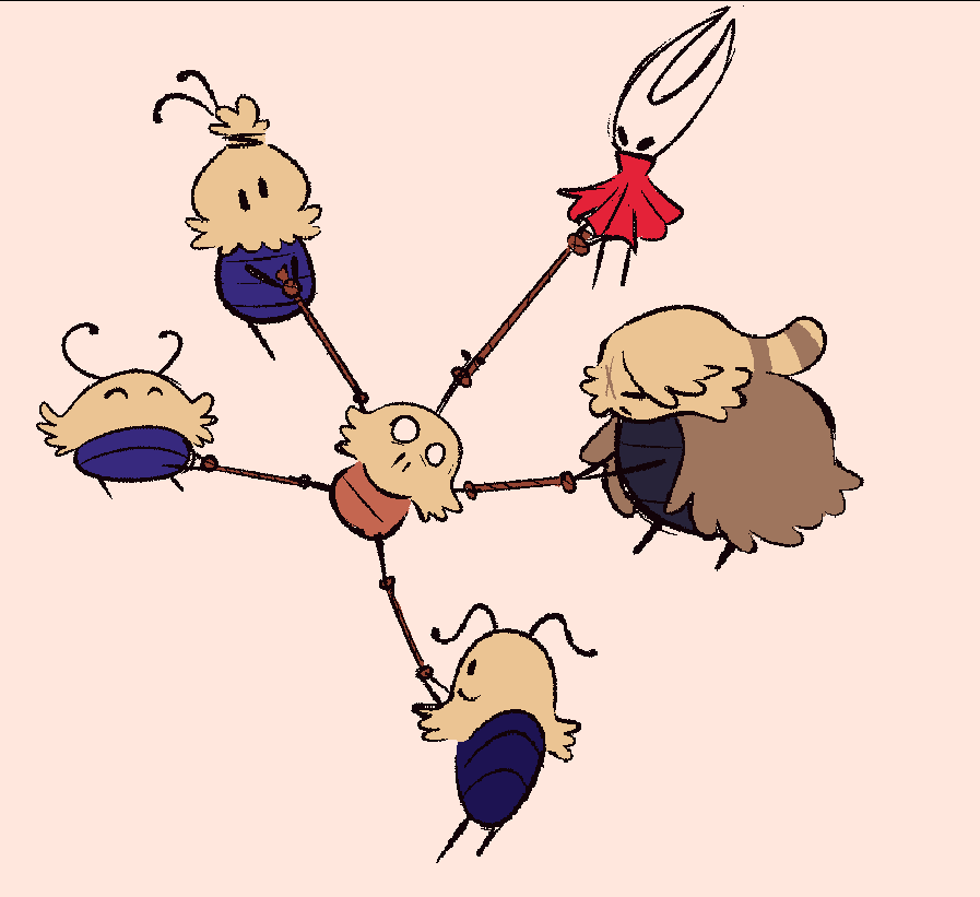 AnotherJooby's tweet image. new fleatopia minigame idea
they all tie ropes to kratt and pull as hard as they can