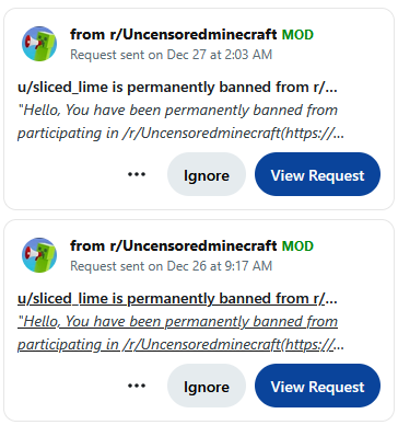 Aaaaand I'm banned again. Enjoy your power trip, Mr. Mod.

I'm sure this will all work out nicely given the roaring support you have in that community.