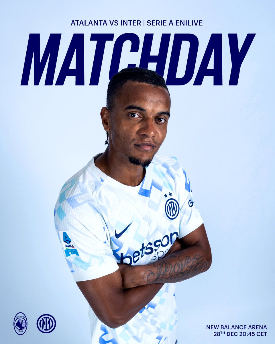 Inter's tweet image. Big match 𝑎𝑤𝑎𝑦 coming 🔜💪