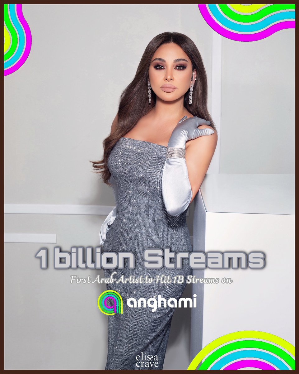 ElissaCrave's tweet photo. The Queen of Sensation Elissa surpasses 1 BILLION streams on Anghami 🤩🎶!

— Making her the first Arab artist in history to achieve this milestone on the platform, marking a historic achievement in Arab music streaming.
@Elissakh https://t.co/a9nwLcZMJD