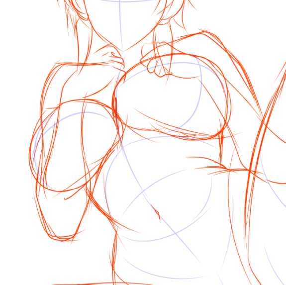 マータリとラフ線画をカキカキしてますんご〆(‾・ω・‾)b 