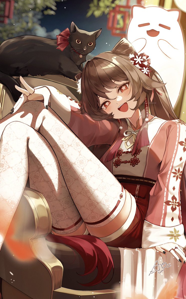 胡桃ちゃん🐈‍⬛🐈👻🐾

#GenshinImpact