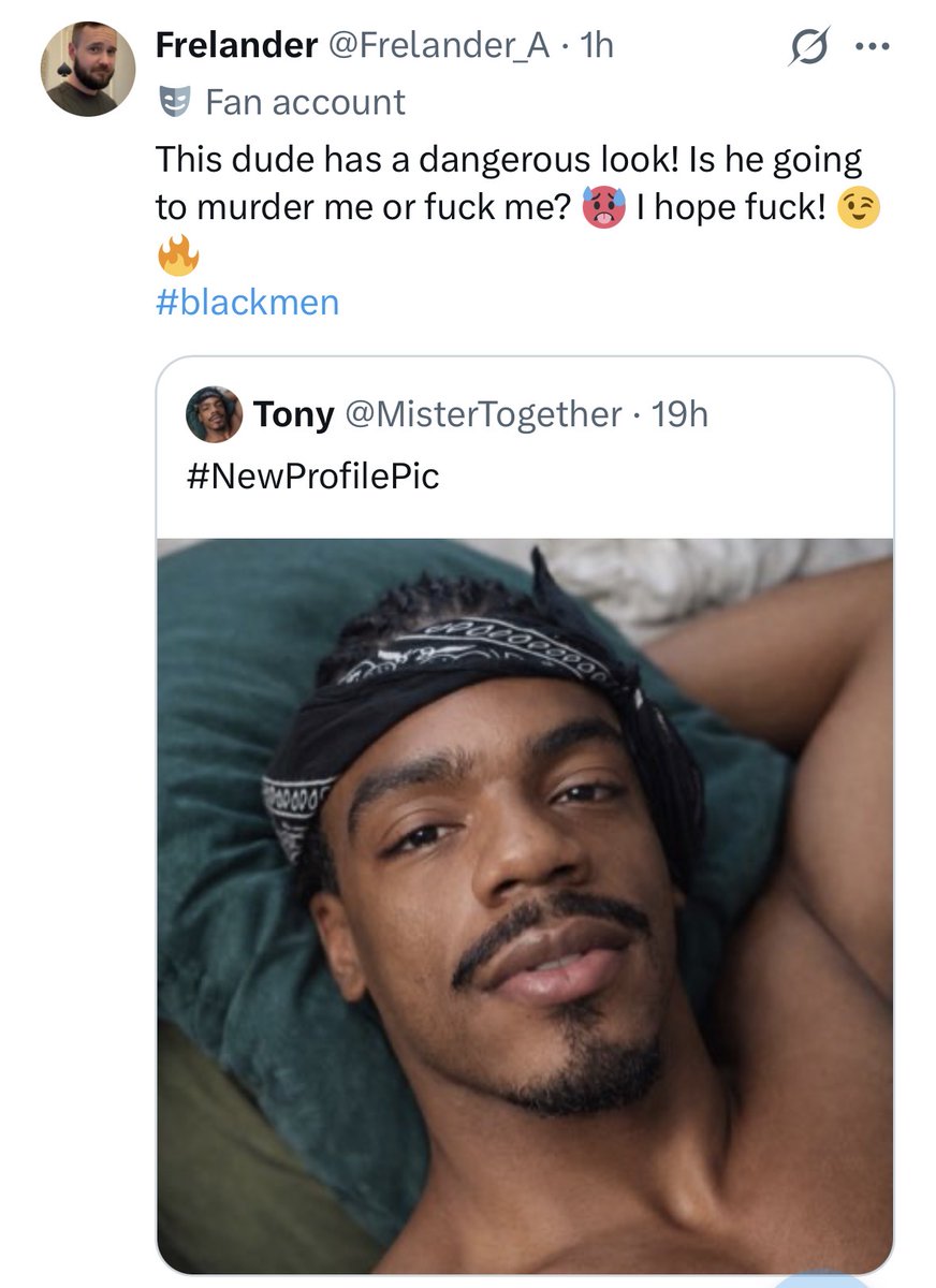 MisterTogether's tweet image. Reasons why I won't date white men. I'm not your danger fantasy.