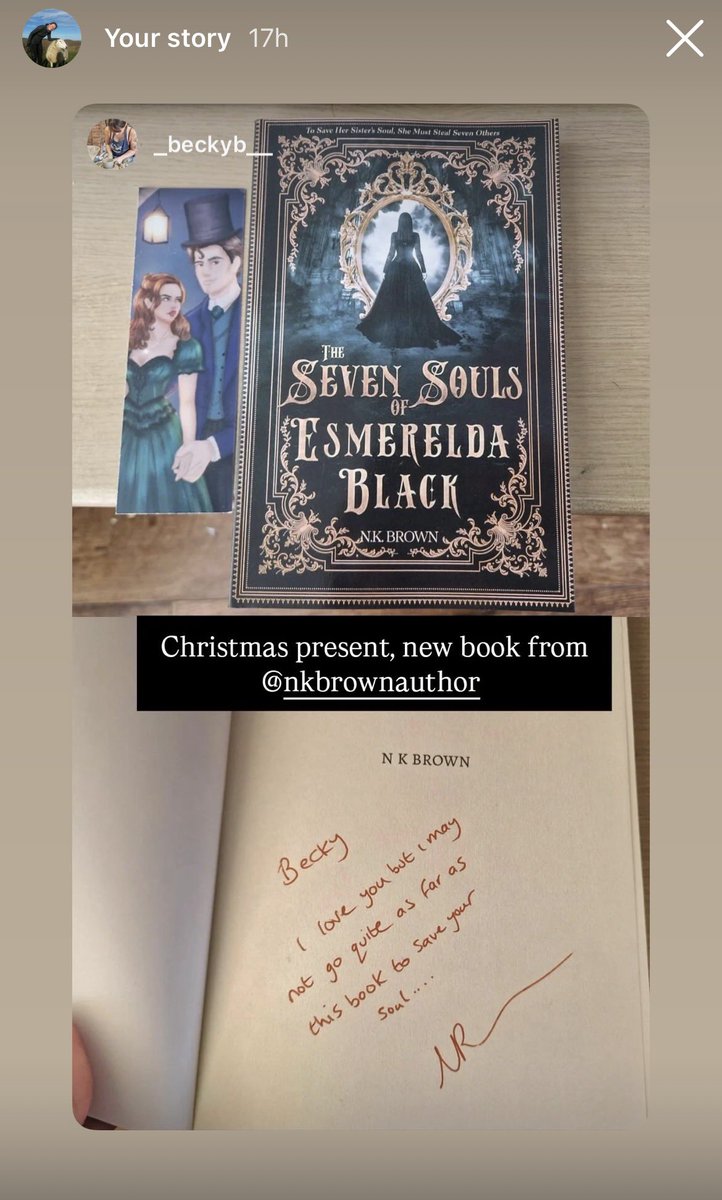 Lovingly written inscription for my sister 🤣