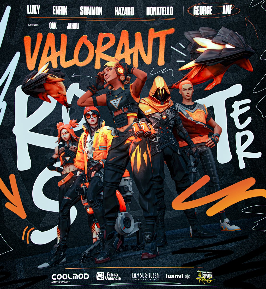 RambootClub's tweet image. NUEVOS GUERREROS, MISMO ADN👊

Este es el equipo encargado de llevar Valencia a lo más alto en 2026. Bienvenidos a casa, chicos🫶

🤖 @luky_r6
🤖 @EnrikVALO
🤖 @shaimonval
🤖 @HazardValo
🤖 @Donatelloval

🤖 @Oakvlr
🤖 @Jahbu90

🧠 @anf179
👔 @GeorgeRS77

#AmuntRamboot…