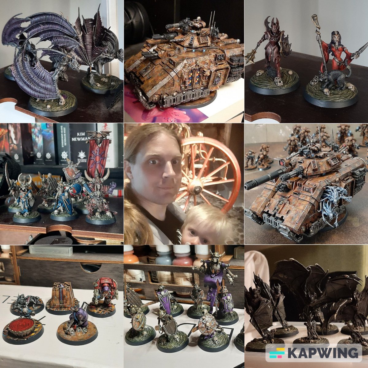 SgtHigashi's tweet photo. Been hit pretty hard with the preschool plague this holiday, but that gave me some time to go through the log and see that I had a pretty productive start of the year.
#warhammer @warhammer #artvsartist #paintingwarhammer https://t.co/SfVJKJR3VB