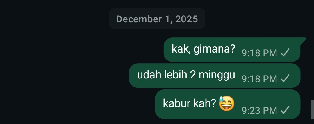 desperatedhir's tweet photo. wkwk scammer convert. semoga semua dosa jahat dia converted jadi dosa baik ke aku ya Tuhan https://t.co/P5qdQmIeJy