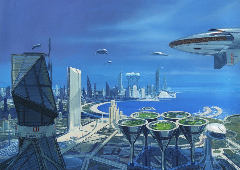SciFiArchives's tweet photo. Cities of the future, illustrated by Syd Mead (1933-2019) https://t.co/FSBZVxcJQw