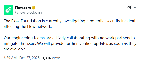 maloxkov2's tweet image. Security incident ? Deposits on main cex suspended to avoid panic selling , let exchanges buy supply and farm the shorters and sellers with absurd fees. 

You either are rugging your people and investors with this "security incident" 
$FLOW
@flow_blockchain answer your investors