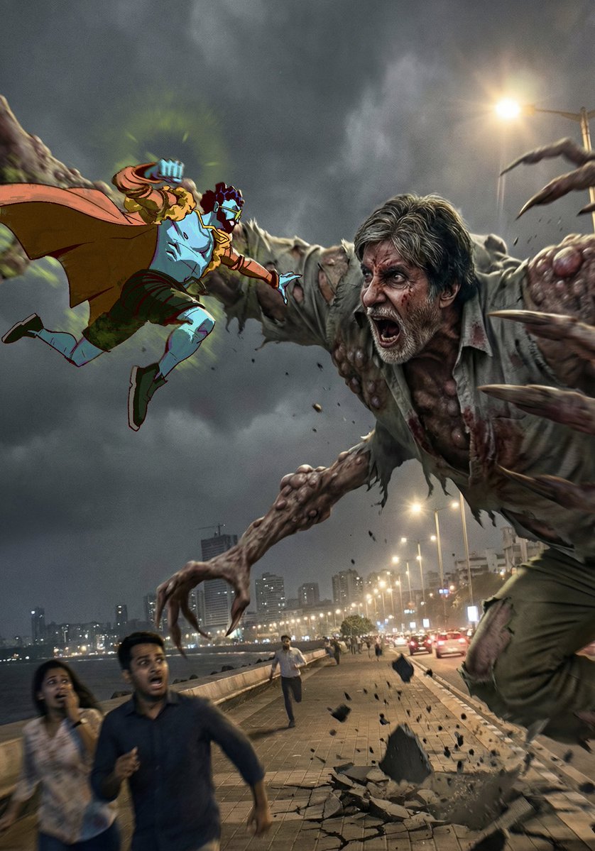 spazdotjay's tweet image. Spaazman : bawaal in bombay

Procreate + nano banana 

#digitalart #NanoBananaPro #mixedmedia #procreate #Mumbai