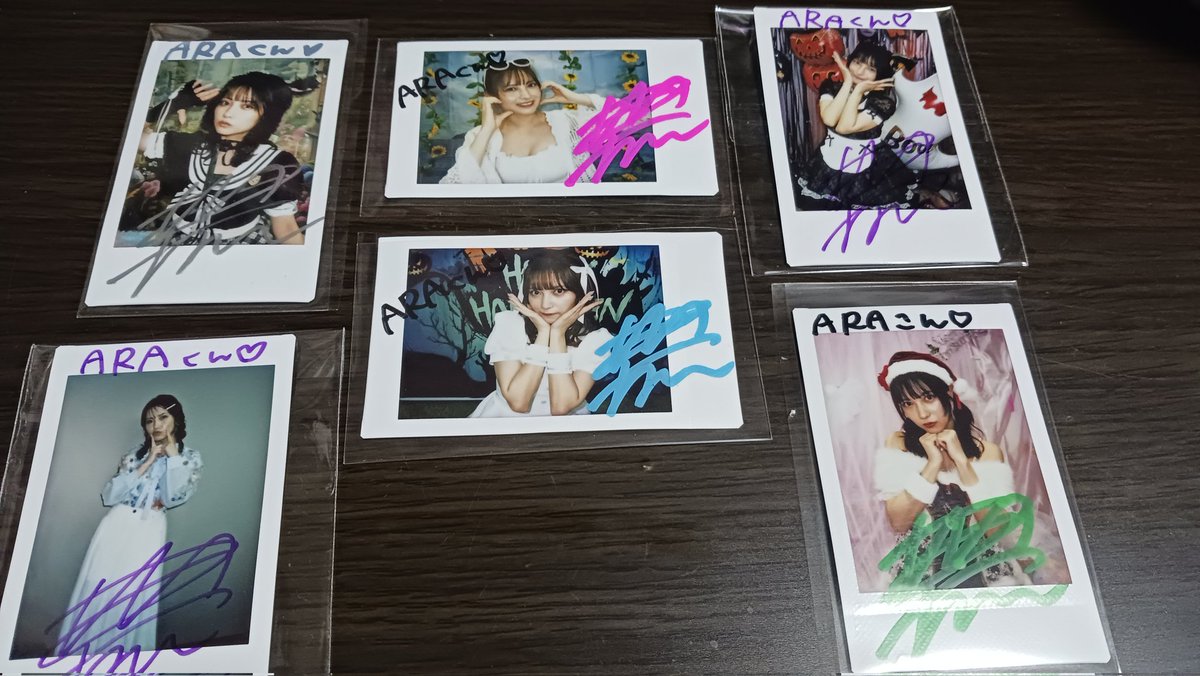 なしこさんのクリスマスチェキ届きました🎵 今年は春夏秋冬で季節ごと