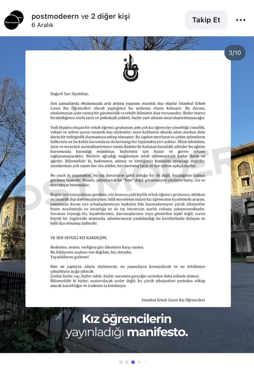 Şimdi İstanbul Erkek Lisesinde Yaşanan Olaylarda Gerçekler Neler? Tek tek anlatalım.

Geçtiğimiz ay İstanbul Erkek Lisesinde yaşanan dayak olayına yönelik MEB’in başlattığı soruşturmada sona yaklaşılırken olayla ilgili çarpıcı detaylar bambaşka  gerçekleri gün yüzüne çıkarıyor.