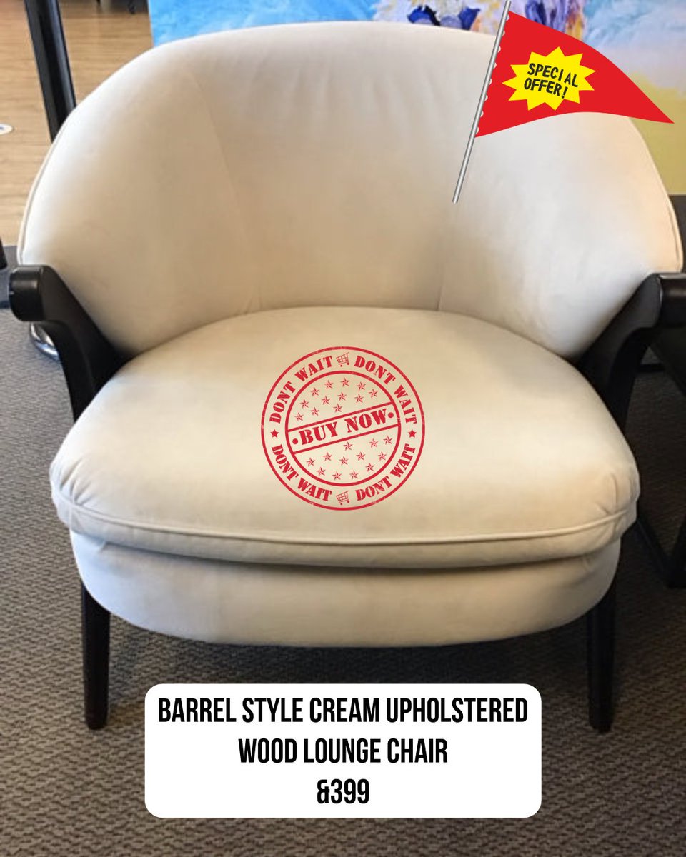 ConsignmentFLA's tweet image. This barrel-style cream lounge chair is the kind of piece that instantly makes a room feel finished.

#accentchair #loungechair #statementchair #neutraldecor #homeinspo #interiorstyle #cozyhome #furniturefind #consignmentfurniture #homedecorfinds #designinspo