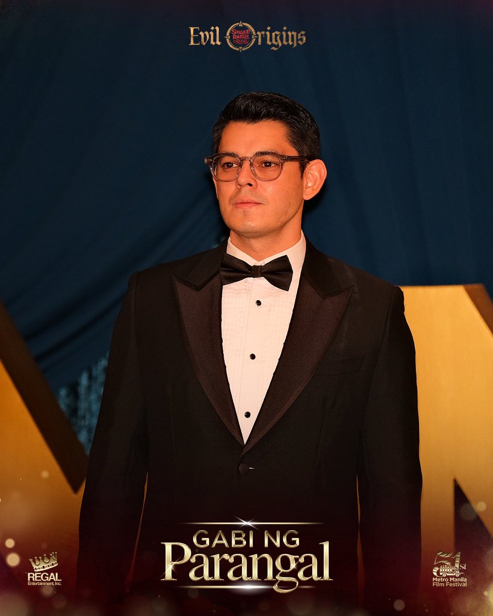 RegalFilms's tweet image. Happening now ✨

The Shake, Rattle &amp;amp; Roll: Evil Origins cast, directors, producers, and production team at the MMFF Gabi ng Parangal
📍 Dusit Thani Hotel, Makati

Celebrating Filipino cinema tonight.

#SRREvilOrigins #MMFFGabiNgParangal