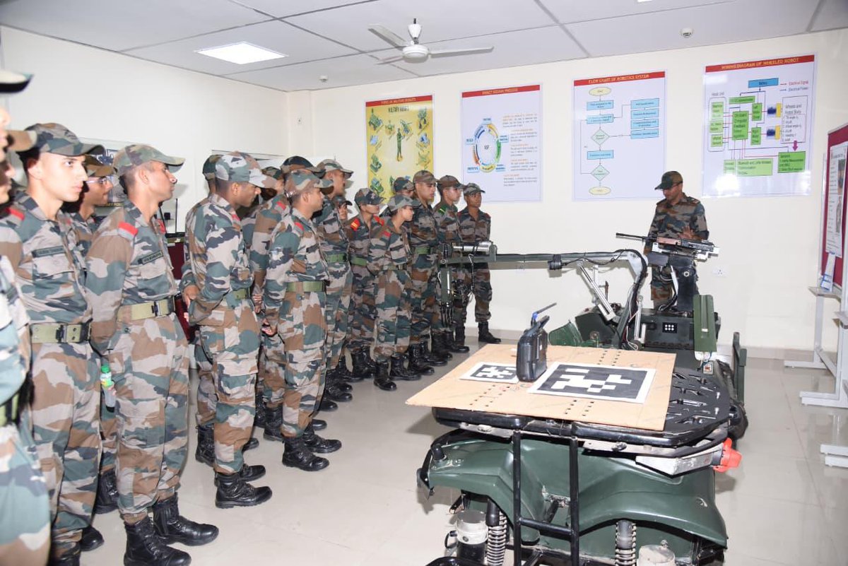 dprohyd's tweet image. A group of 88 Officer Cadets #OCs from Officers Training Academy #OTA, Chennai visited the Military College of Electronics &amp;amp; Mechanical Engineering #MCEME, Secunderabad on 27 Dec 2025 as part of mid-term hike. The Cadets were given an overview of the MCEME’s role in imparting