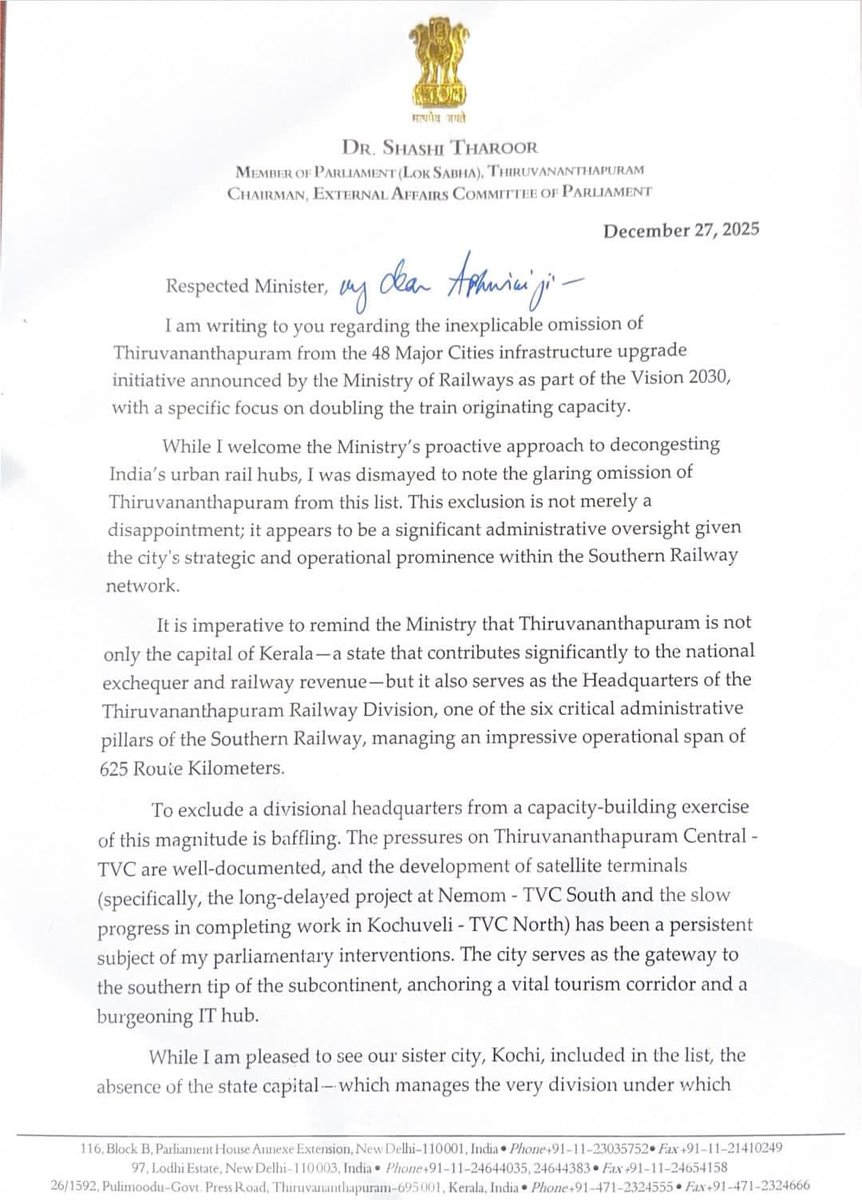 Shashi Tharoor tweet media