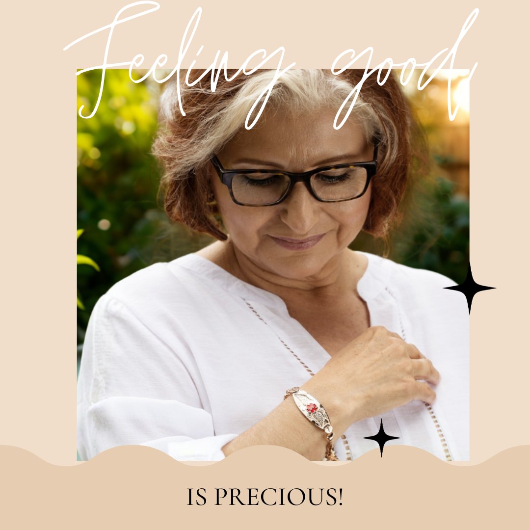 Divoti's tweet image. Feel good. It’s precious. ✨
Your safety represents peace of mind and the freedom to live fully. At Divoti, our mission is to keep you safe while making you feel beautiful. Knowing we're part of your journey means the world to us. 💖

#FeelGood #DivotiMedicalID #HealthAndStyle