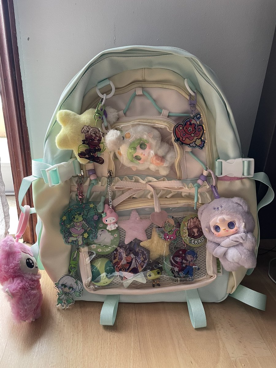 my first anime figure and new ita backpack, cause i feel like twitter is the place to post random stuff and an actual drawing on a full moon