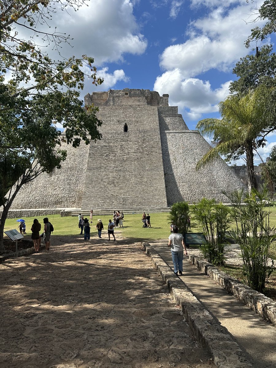 architext14's tweet image. In Yucatec Maya, Uxmal means "thrice-built," a name that captures the site's layered history while hinting at its restless evolution. This was no static monument abandoned after completion. Generations of rulers reshaped it, encasing older structures in new limestone layers,…
