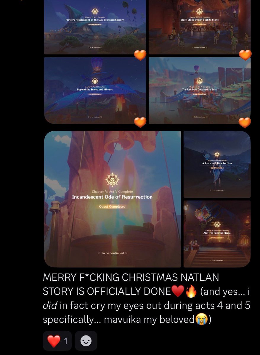 sunsetpiloting's tweet photo. ꒰ 62 ꒱

⋆ natlan archon quests (all acts)
⋆ natlan interlude chapter https://t.co/5GhepiOM0b