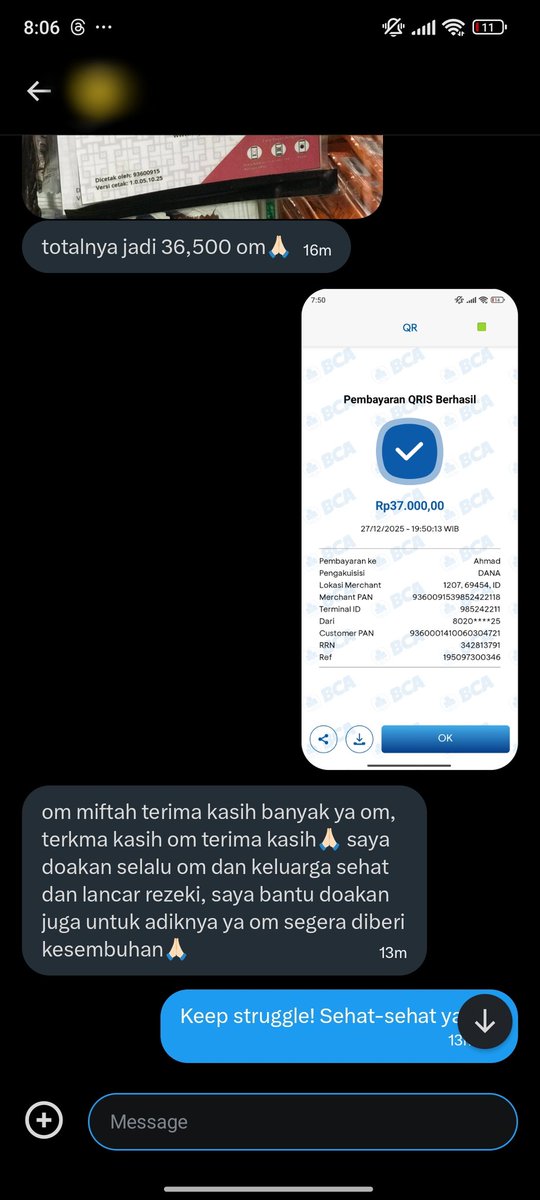 Beberapa dari sekian banyak transaksi Sabalingga hari ini 😊🙏🏼
Alhamdulillah, semua yang saya temui hari ini tidak ada yang aji mumpung. Mereka hanya mengambil seperlunya dan secukupnya untuk bertahan, bukan untuk berlebihan.
Begini rasanya saling bantu dan saling jaga :