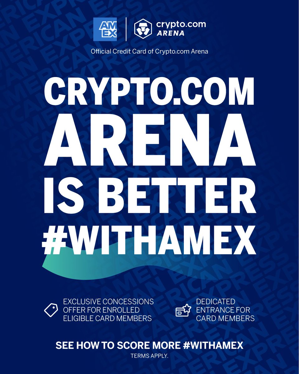 Eligible American Express® Card Members can access on-site benefits and  perks here at https://t.co/FJGO9OwVCB Arena with benefits as part of the American  Express Venue Collection™ - Card Member Entrance: Save time with