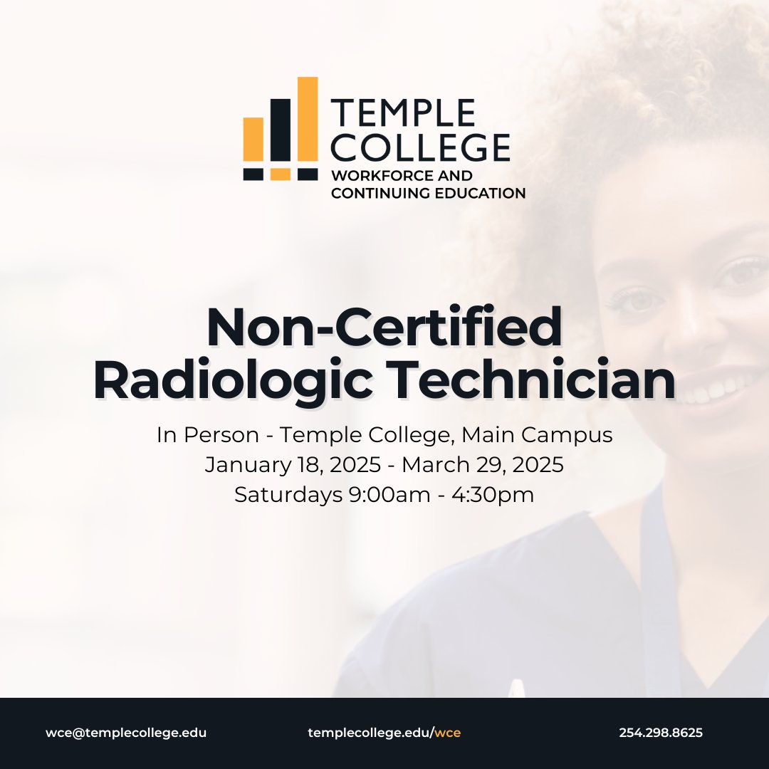 New semester. New opportunities. Register now for our spring course offerings. Find more information on each programs at the links below:
EKG: ow.ly/TIFN50XLeI0
Medical Coding: ow.ly/BHOI50XLeIf
CNA: ow.ly/js3c50XLeIb
NCT: ow.ly/7TbW50XLeIe
