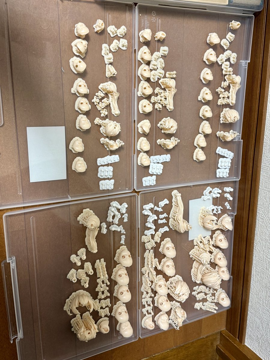 ずんだまん様用 ずんだもんヘッド、グランデもミニも出力完了しました パーツの構成は