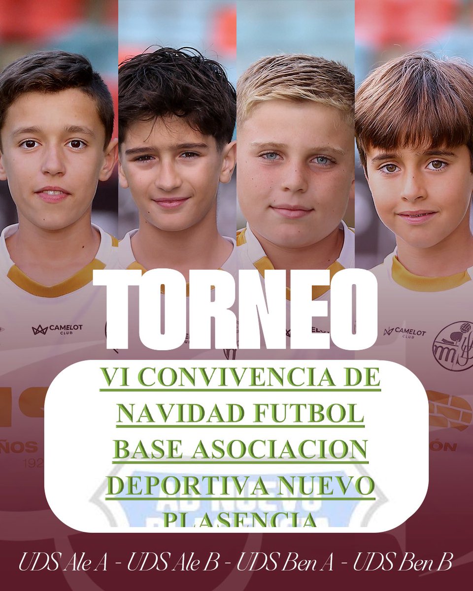 🏆 | ¡🅣🅞🅡🅝🅔🅞!

🔥 𝐕𝐈 𝐂𝐎𝐍𝐕𝐈𝐕𝐄𝐍𝐂𝐈𝐀 𝐃𝐄 𝐍𝐀𝐕𝐈𝐃𝐀𝐃🔥

🤍🖤 #𝐔𝐃𝐒𝐀𝐥𝐞𝐀 - #𝐔𝐃𝐒𝐀𝐥𝐞𝐁 - #𝐔𝐃𝐒𝐁𝐞𝐧𝐀 - #𝐔𝐃𝐒𝐁𝐞𝐧𝐁 
 
📆 27 y 28 de diciembre 
📍 Plasencia  

🍀 ¡Mucha suerte, equipos! A competir… pero sobre todo a disfrutar 👊🏼🤩🏳️🏴