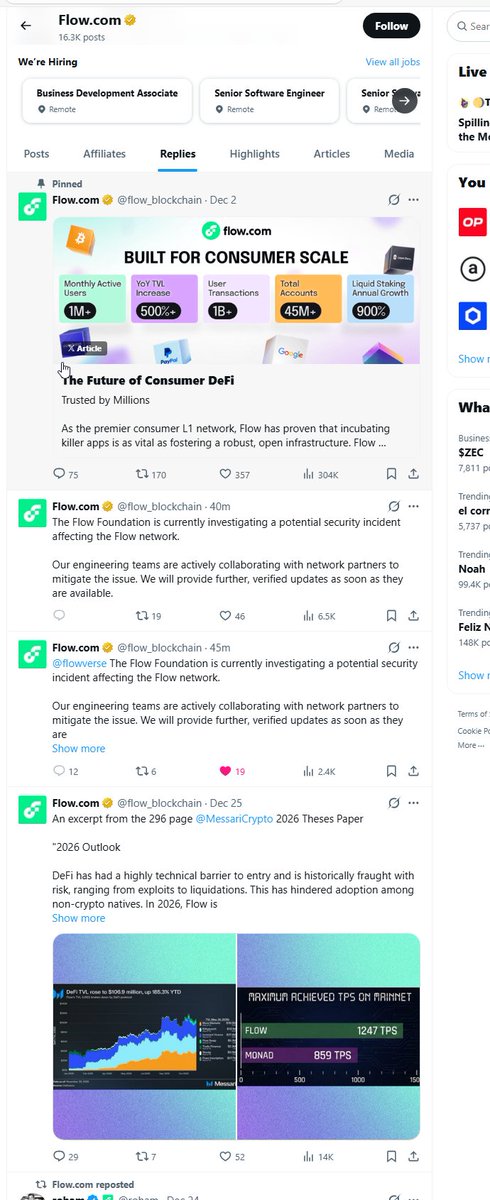 maloxkov2's tweet image. ALERT. WARNING. @flow_blockchain deleted THE Only comment-able enabled post about the $FLOW problem.

#SCAM 
You cant comment in main post.

Yes. a ICO coin from 29 $USD. to 0.1 , the scam is finally ending LMAO meanwhile exchanges playing with perps and funding fees. disgusting