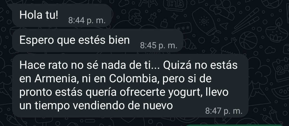 Nadie:
Absolutamente nadie:
El man que volvió con la novia mientras salía conmigo y no fue capaz de decirme sino que me di cuenta porque una amiga los vió: