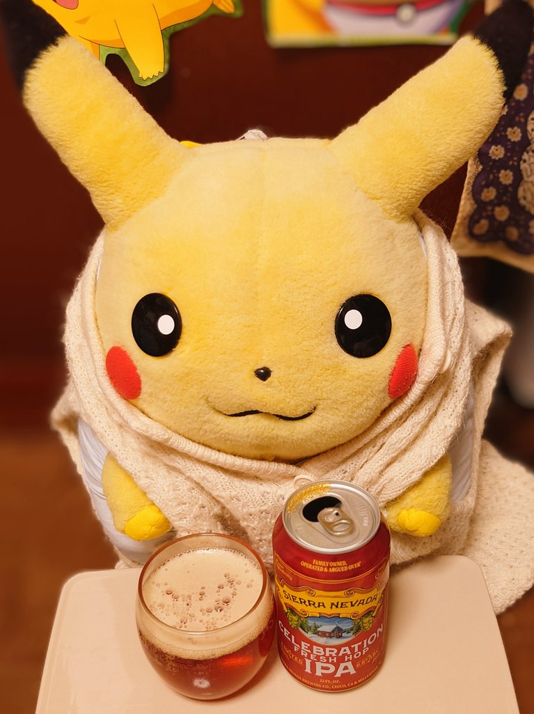 Pika1224P's tweet photo. ピカチュウ🍺
#初期ピカ飲酒部 #シエラネバダ #SierraNevada #セレブレーションフレッシュホップIPA #セレブレーション #フレッシュホップ #IPA #CelebrationFreshHopIPA https://t.co/UsJN0NRbH6