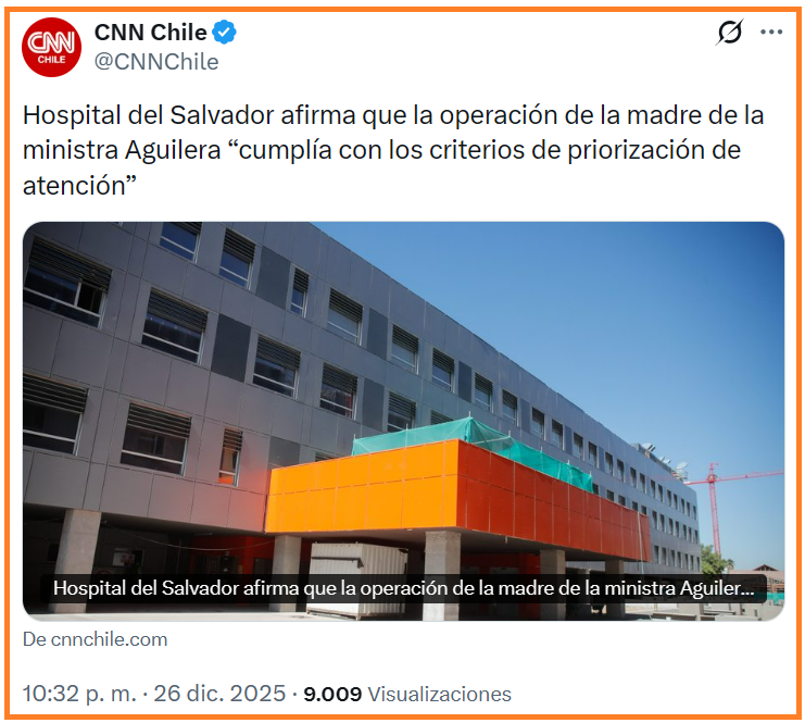 A nadie podría llamarle la atención, cómo los médicos se protegen entre ellos.
Yo no tengo ninguna duda, que cuando la ministra llamó al director del hospital para que operaran a su madre, todos corrieron para "priorizar" su atención. Aprovechadores y sinverguenzas.