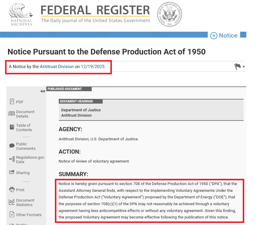 GLoffelhardt's tweet photo. 💥UPDATE
DOE/Uranium - Defense Production Act (DPA)/DPA Consortium 💥
pic1: https://t.co/YG7WYeVoeG
pic2: Updated Timeline Summary from Gemini https://t.co/Rv2p6f0SQ7